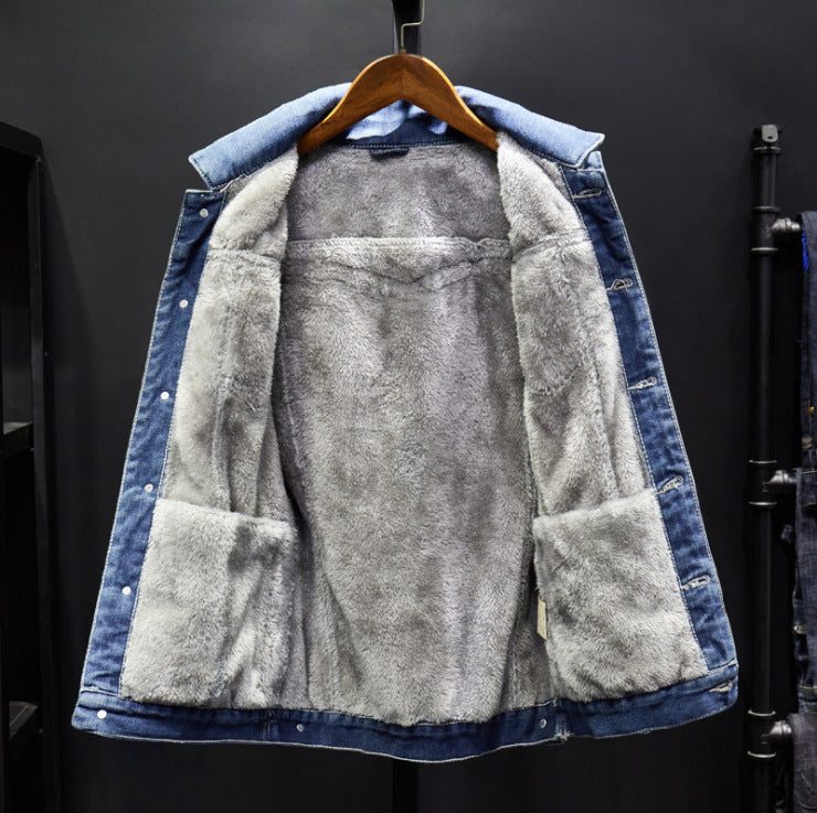 Men’s Sherpa-Lined Denim Jacket
