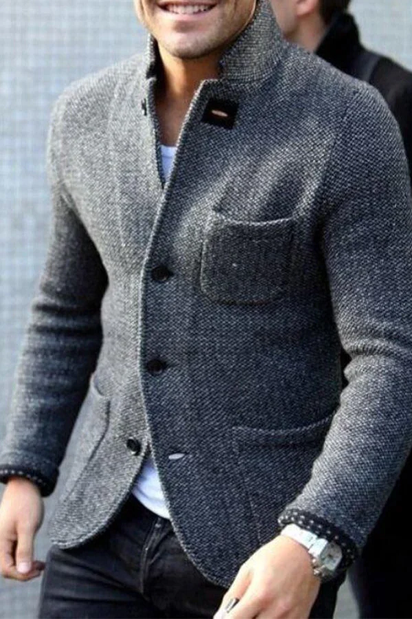Sullivan | Retro Knit Blazer with Timeless Appeal for Men