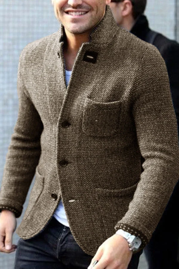 Sullivan | Retro Knit Blazer with Timeless Appeal for Men