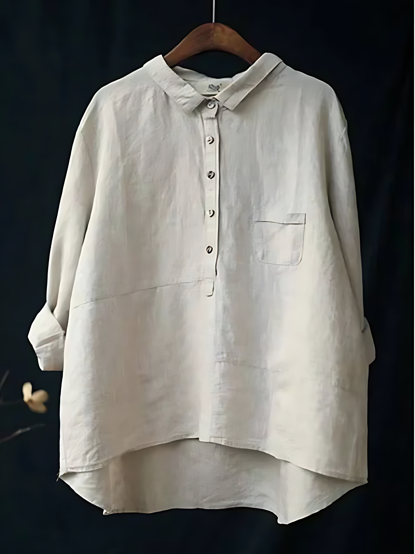 Boho-Chic Linen Shirt for Women