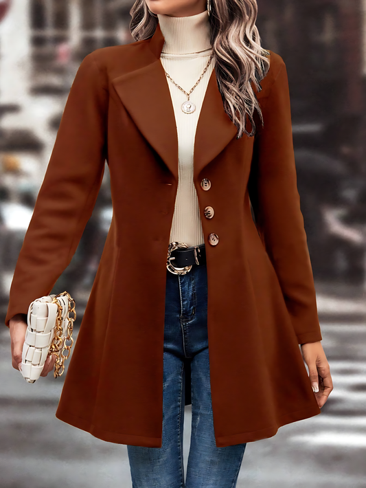 Women’s Classic Buttoned Blazer Coat