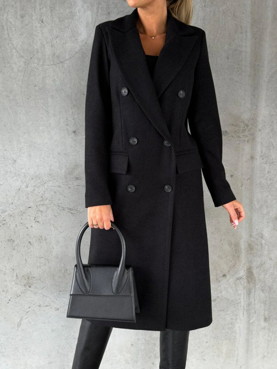 Women’s Timeless Double-Breasted Long Coat