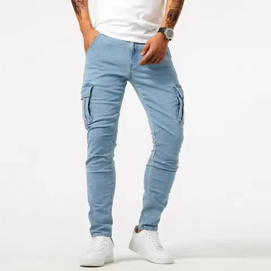 Modern Tapered-Leg Cargo Pants for Men