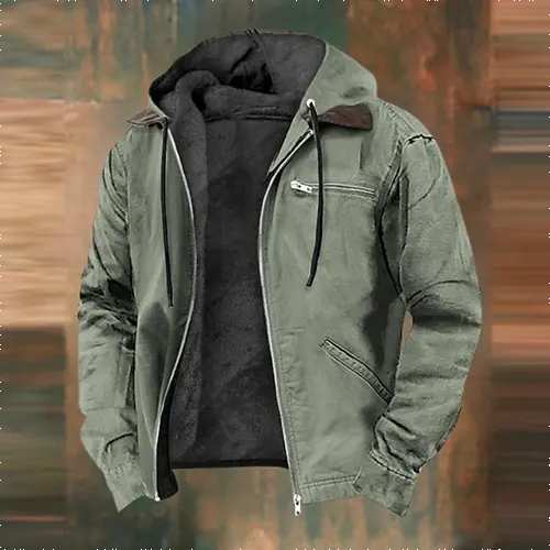 Ambrose | Hooded Bomber Jacket with Warm Design for Men