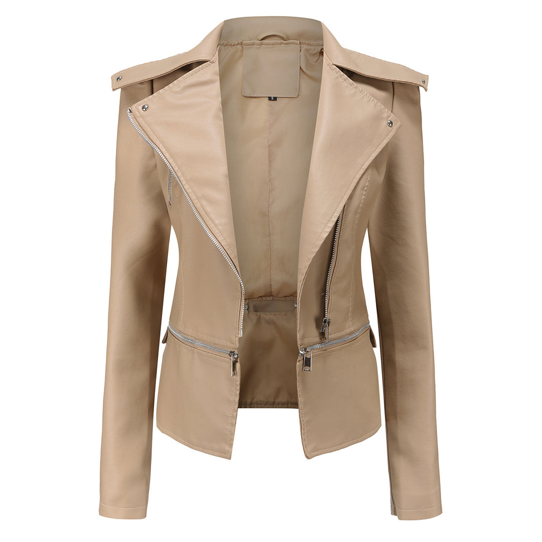 Zoraya | Slim Fit Biker Jacket for Women