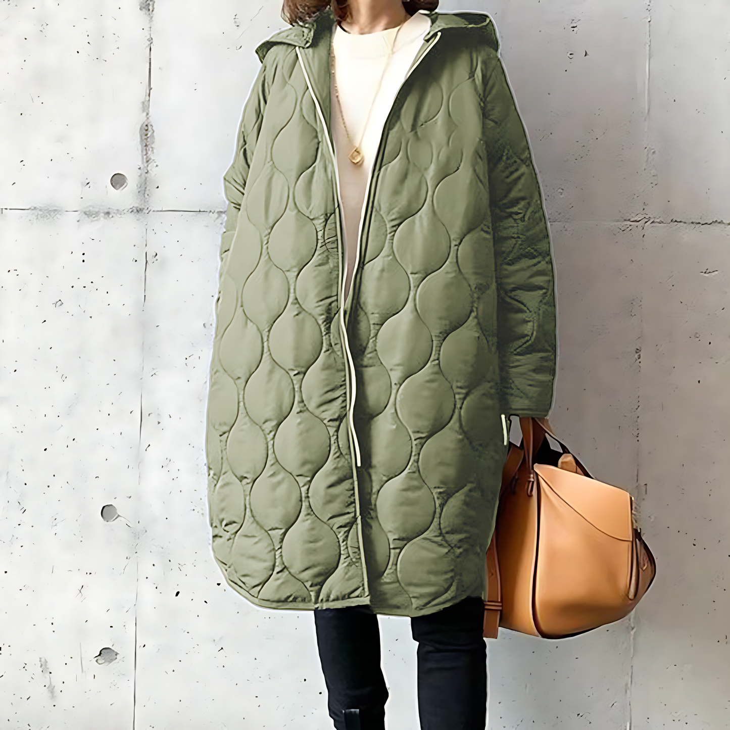 Women’s Oversized Quilted Hooded Coat
