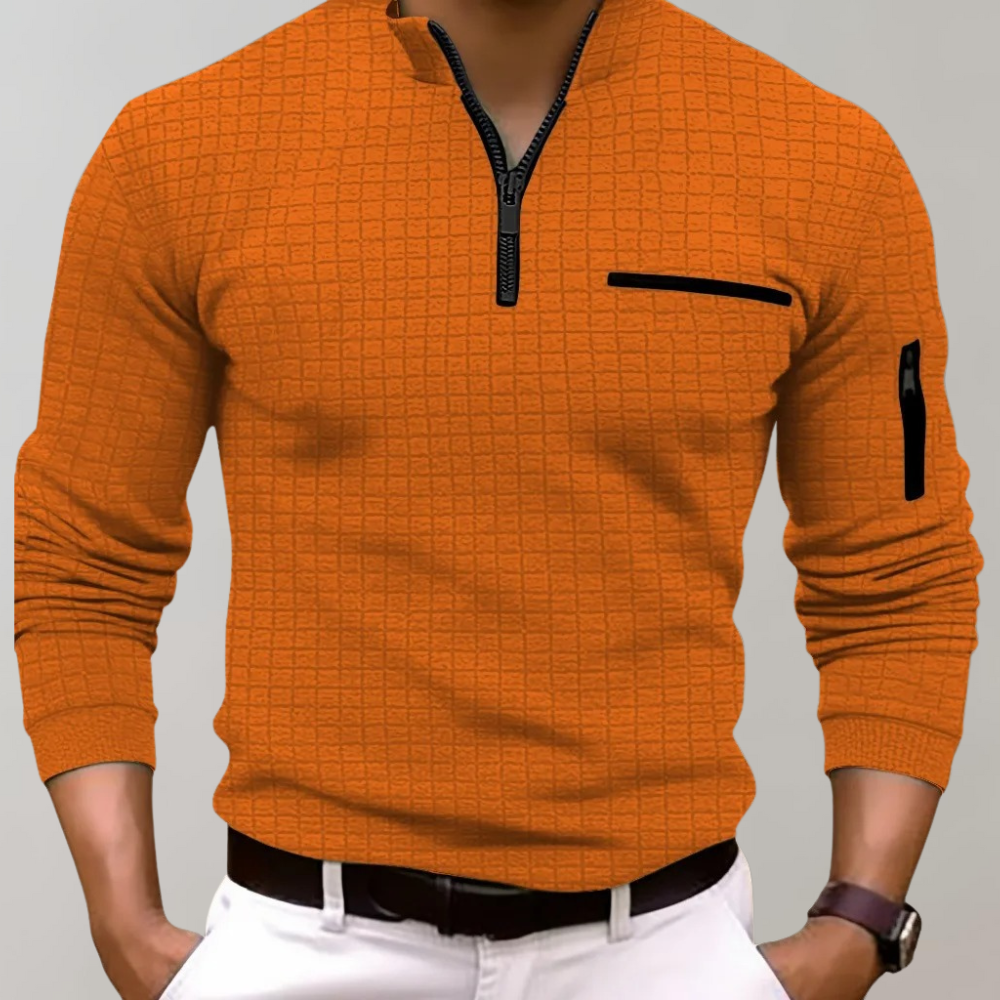Beard | Long Sleeve Polo Shirt for Men