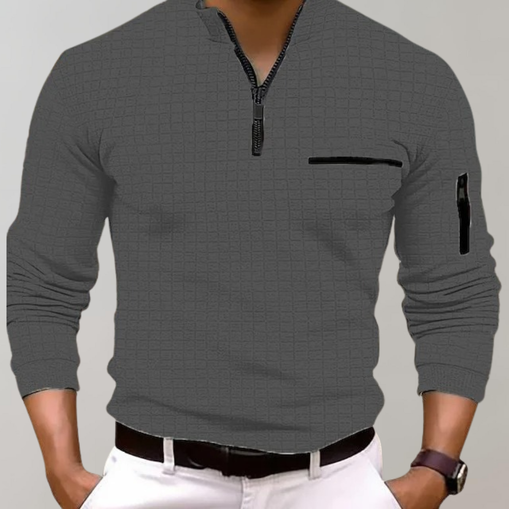 Beard | Long Sleeve Polo Shirt for Men