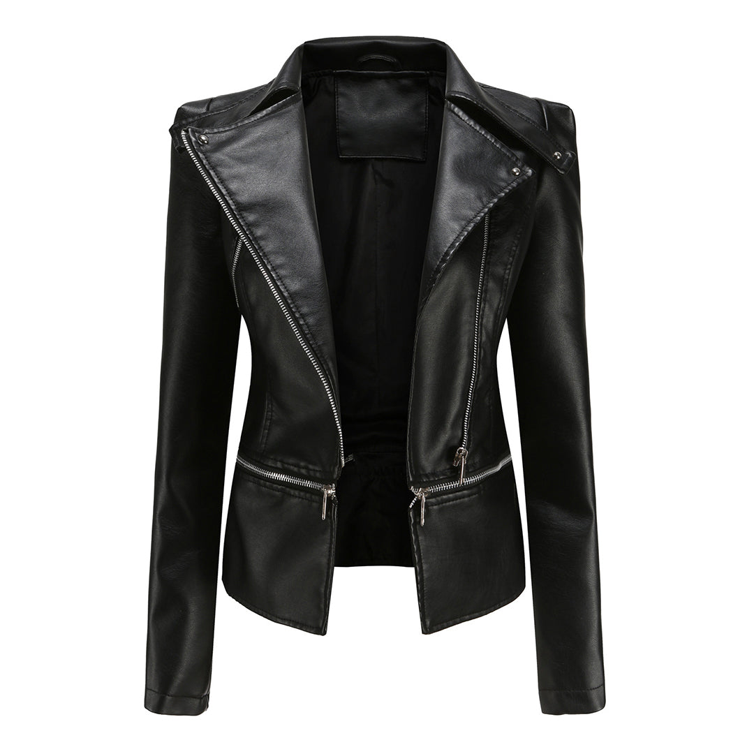 Zoraya | Slim Fit Biker Jacket for Women