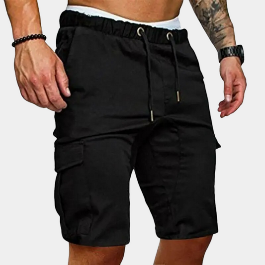 Jamison | Men's Stretch Cargo Shorts with Zipped Pockets