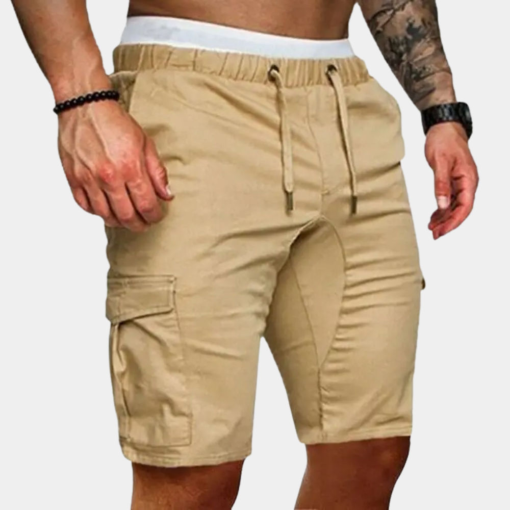 Jamison | Men's Stretch Cargo Shorts with Zipped Pockets