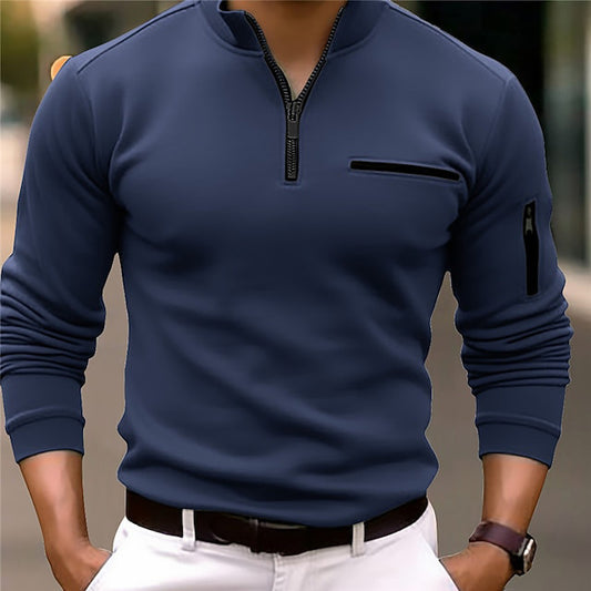 Men’s Slim-Fit Quarter-Zip Pullover