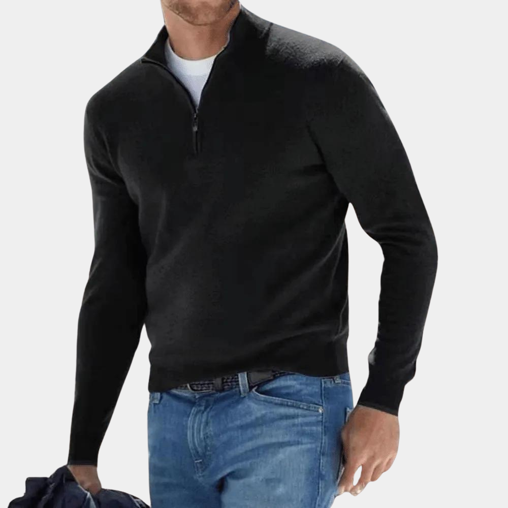 Harvey | Men's Simple Half Zip Sweater