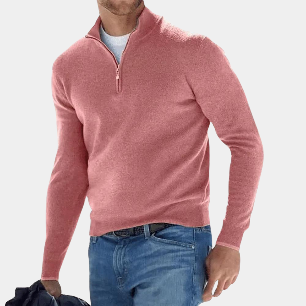 Harvey | Men's Simple Half Zip Sweater