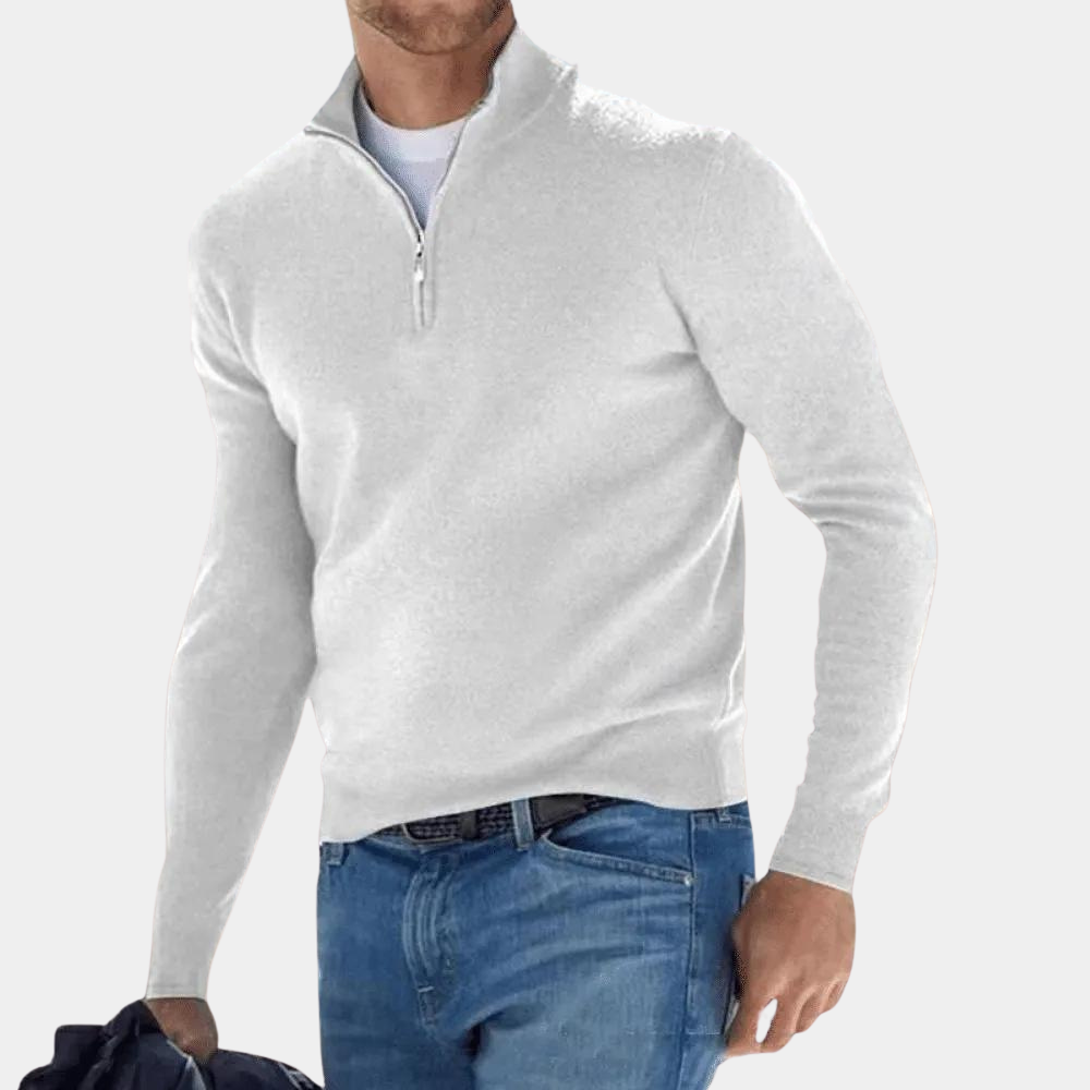 Harvey | Men's Simple Half Zip Sweater