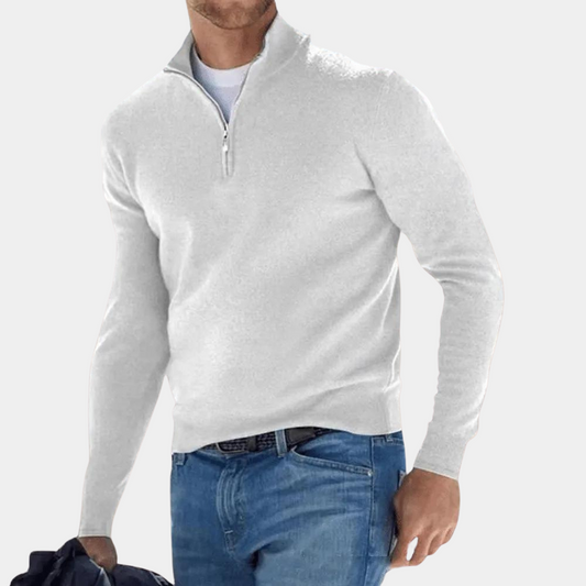 Harvey | Men's Simple Half Zip Sweater