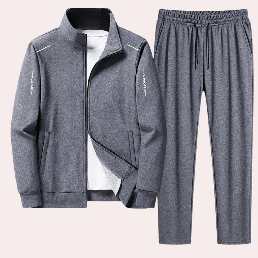 Randy | Men's Comfortable Tracksuit with Stand-up Collar