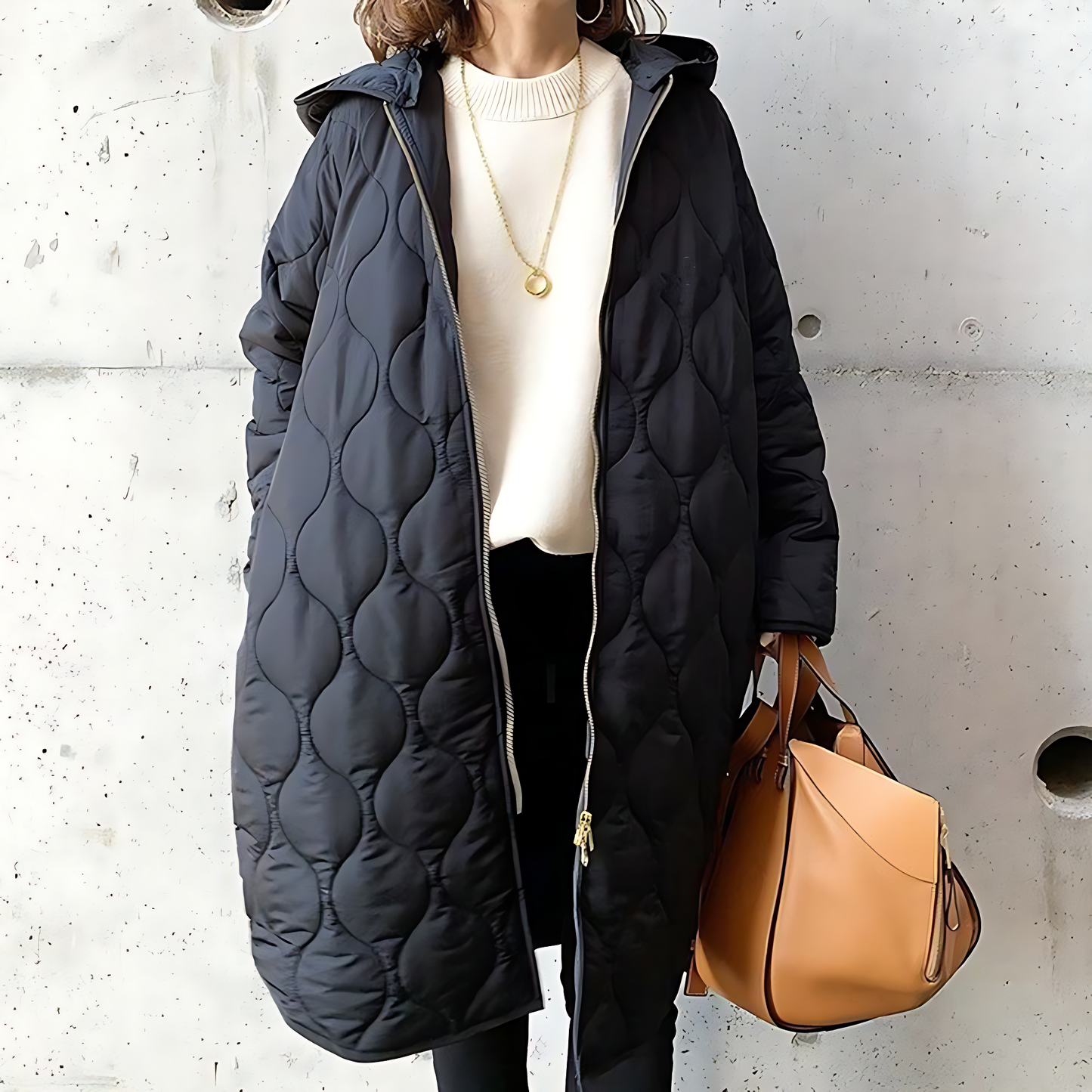 Women’s Oversized Quilted Hooded Coat