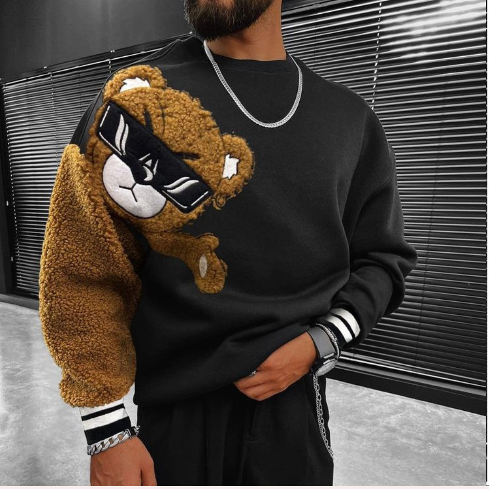 Bernd | Bear Print Sweatshirt For Men