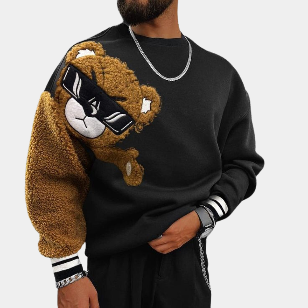 Bernd | Bear Print Sweatshirt For Men