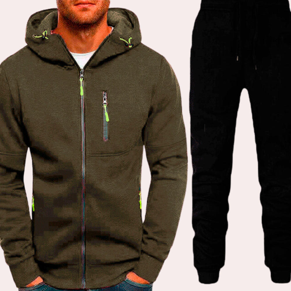 Edvard | Casual Hoodie & Trousers Set for Men