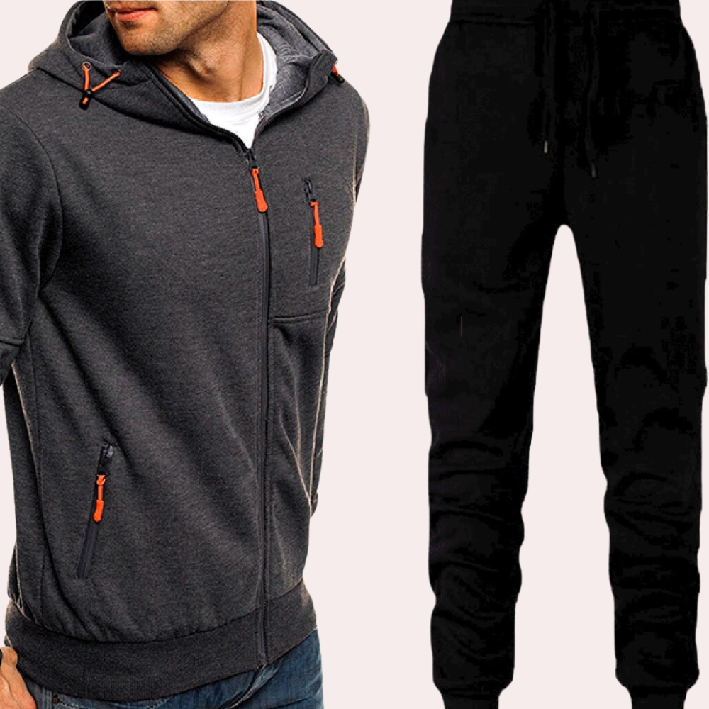 Edvard | Casual Hoodie & Trousers Set for Men
