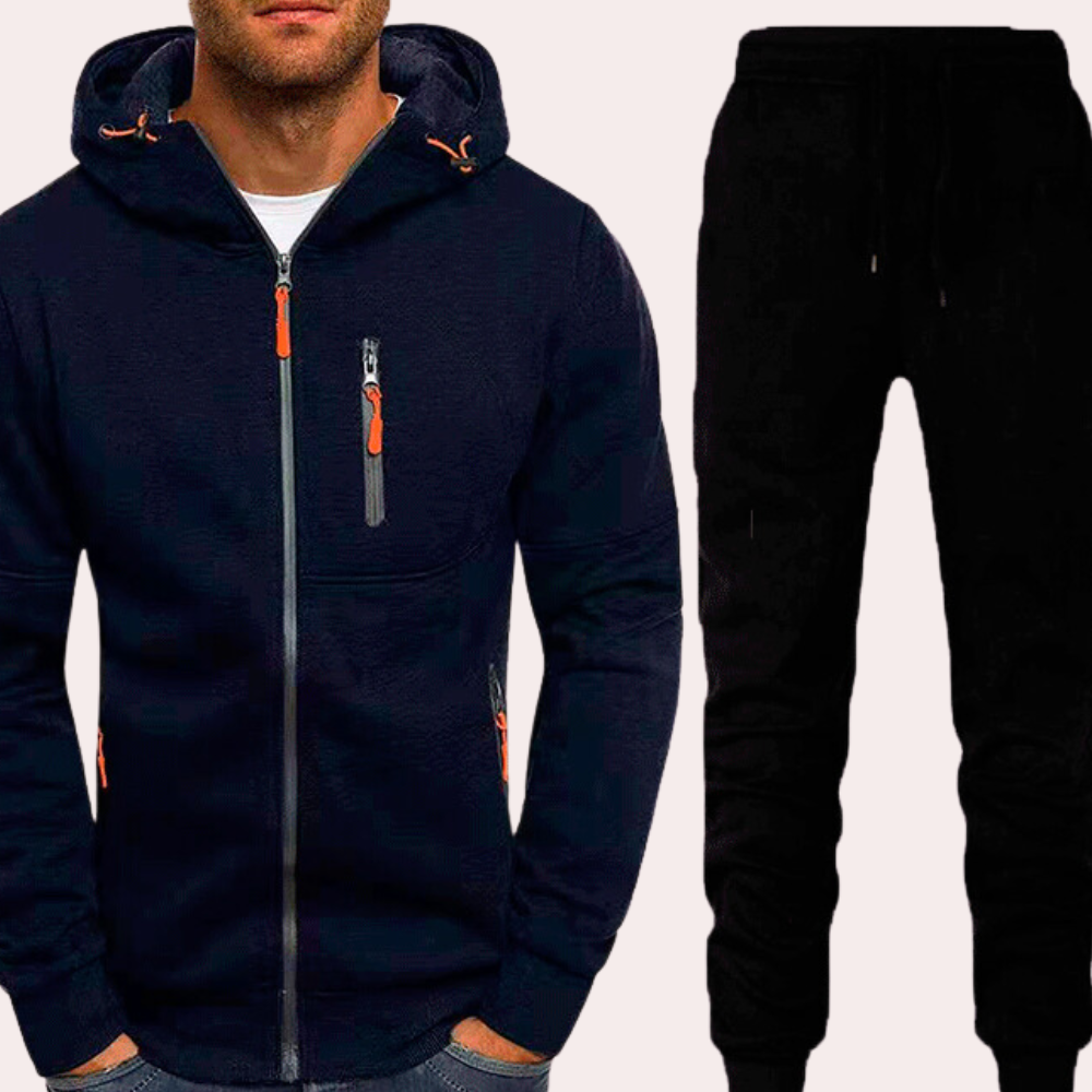Edvard | Casual Hoodie & Trousers Set for Men