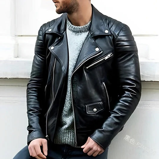 Cruz | Iconic Biker Jacket with Rugged Elegance for Men