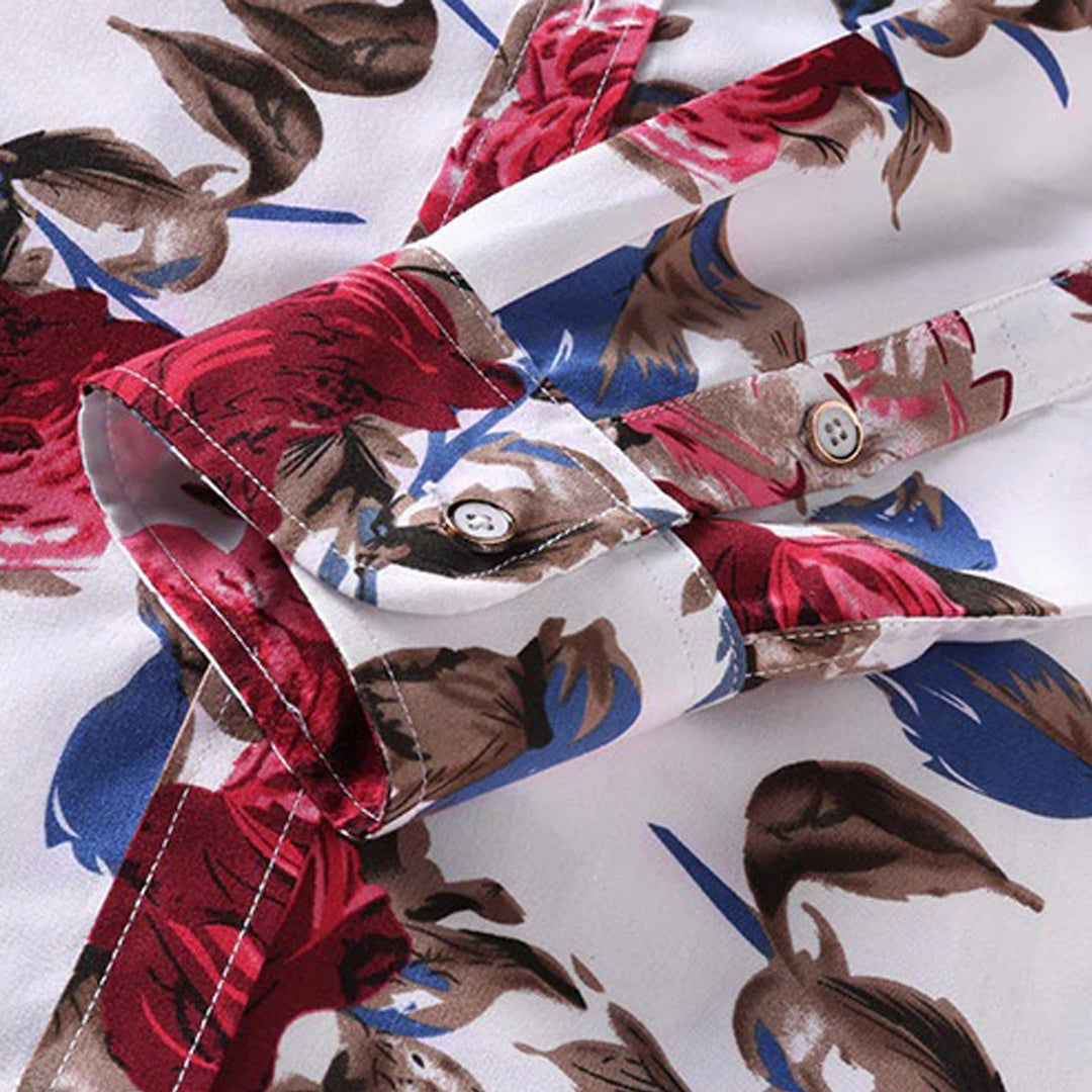 Tevita | Luxury Floral Shirt for Men with Romantic Design