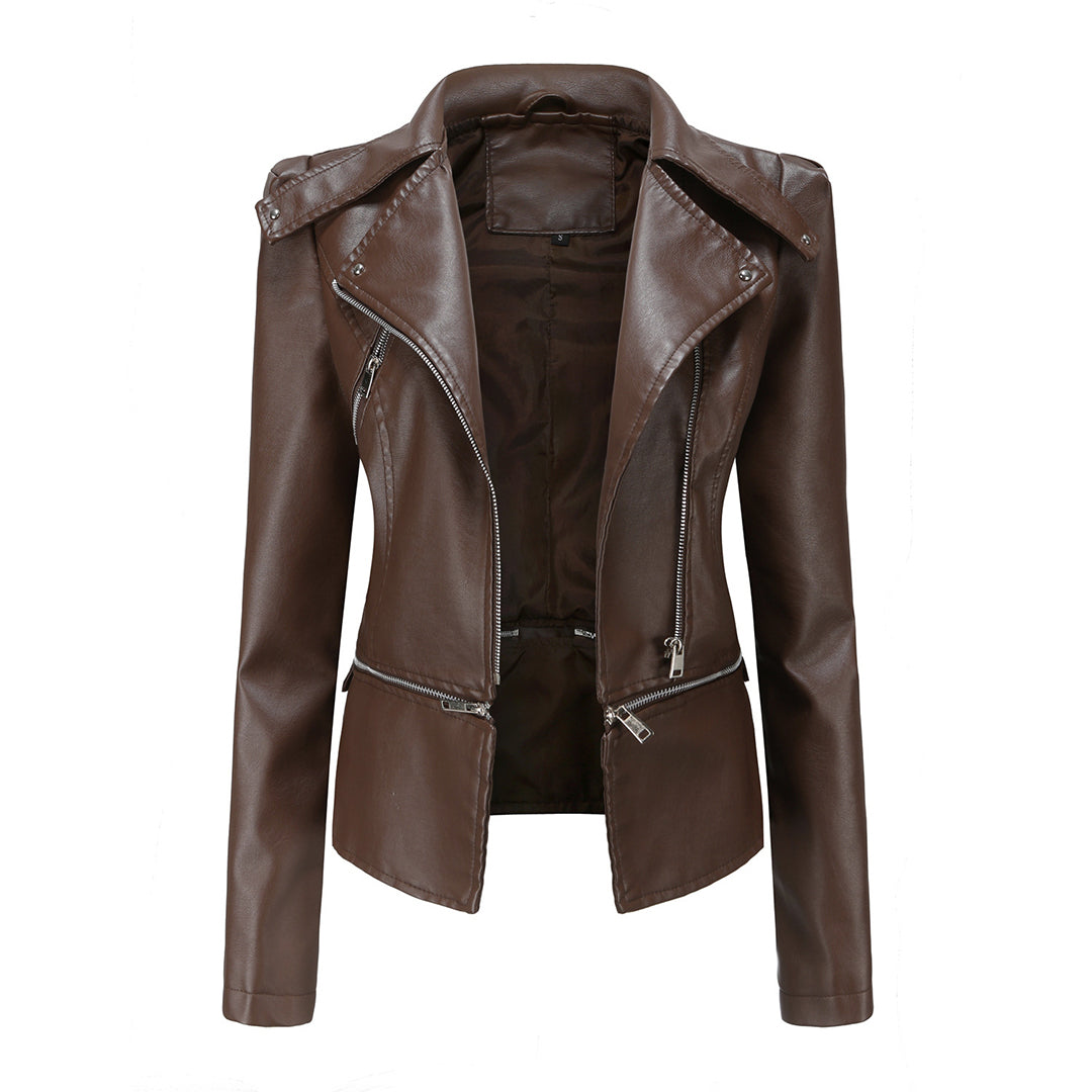 Zoraya | Slim Fit Biker Jacket for Women