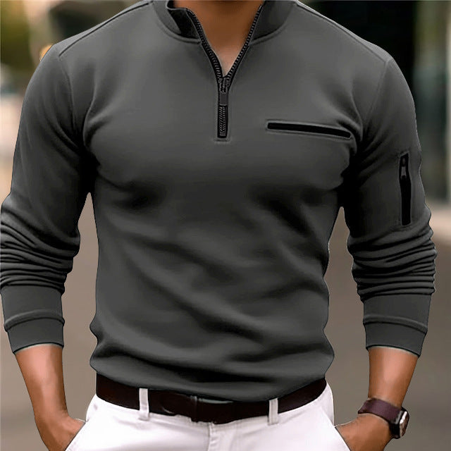 Men’s Slim-Fit Quarter-Zip Pullover