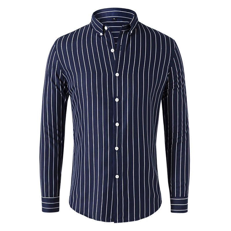 Men’s Classic Striped Dress Shirt