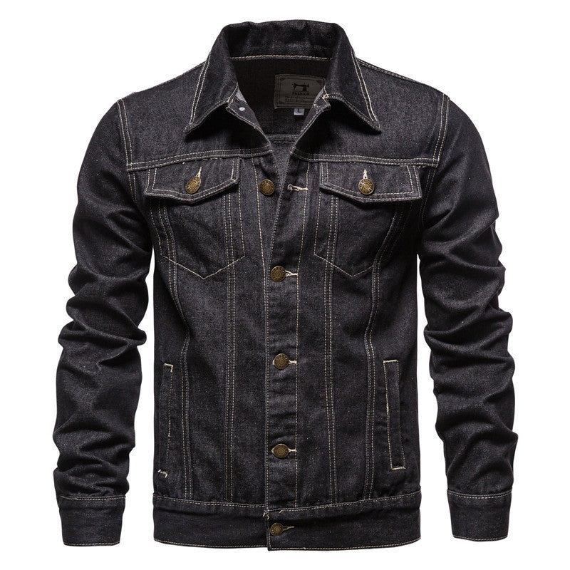 Timeless Button-Up Denim Jacket for Men