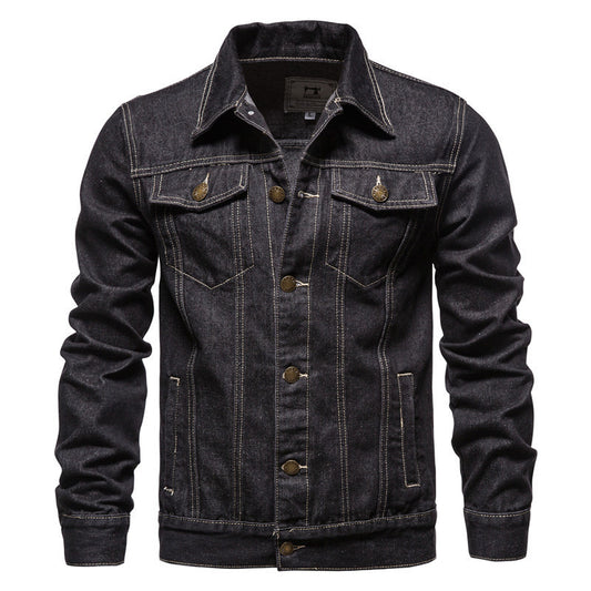 Timeless Button-Up Denim Jacket for Men