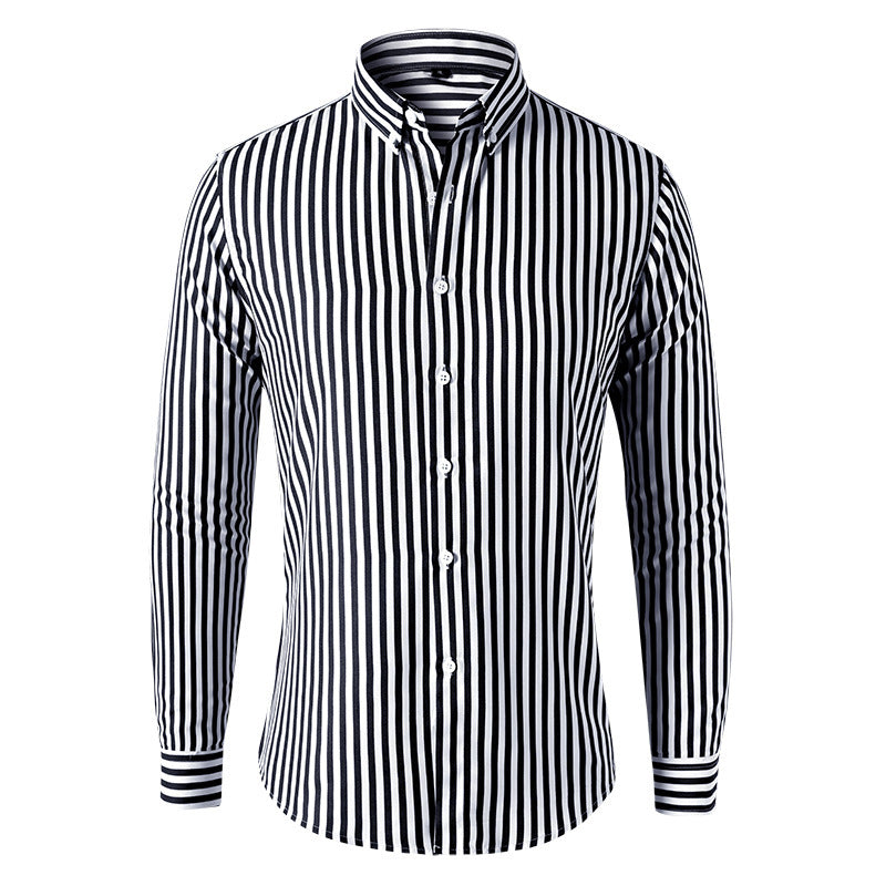 Men’s Classic Striped Dress Shirt