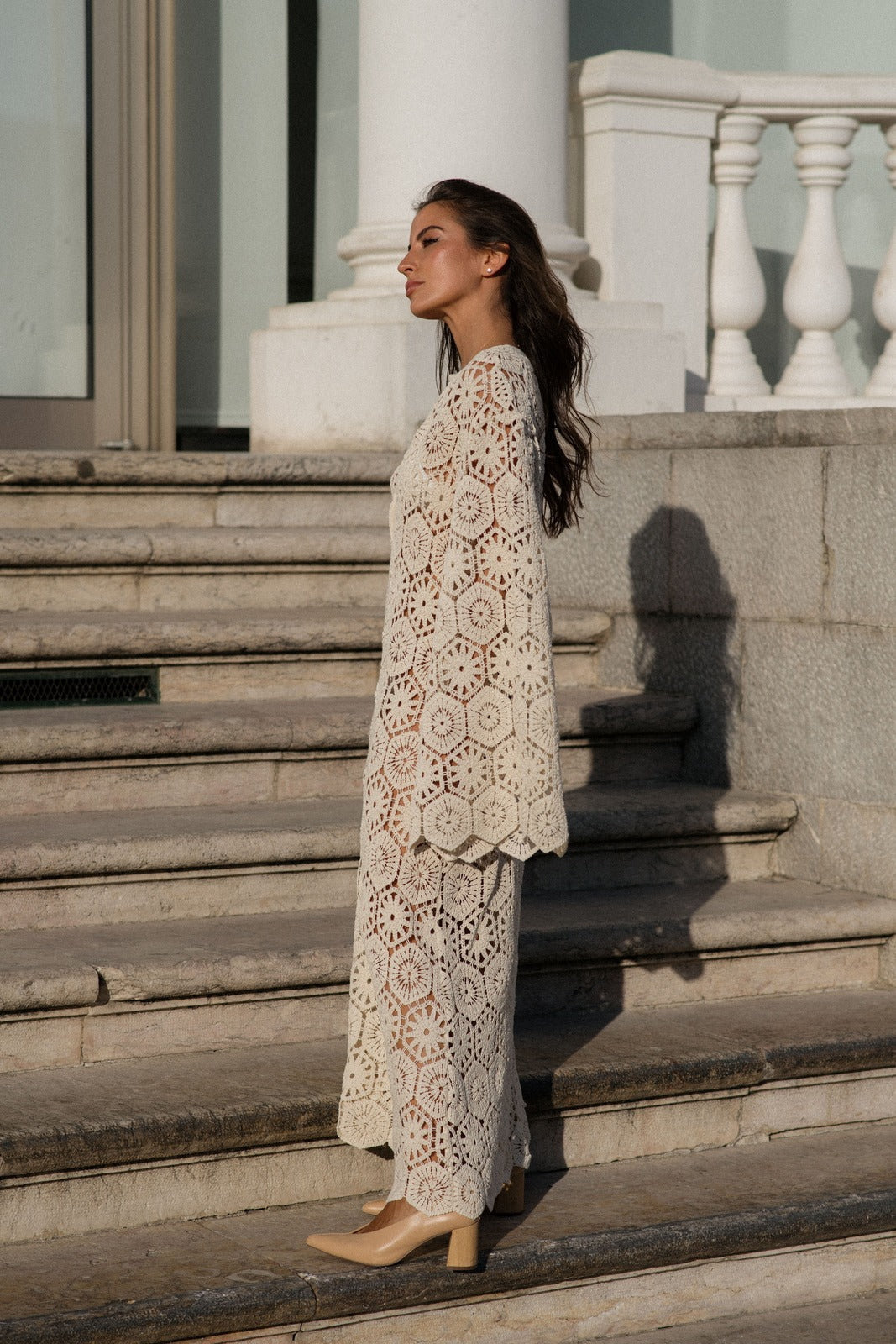 Finley | Long Lace Dress With Elegant Floral Pattern for Women