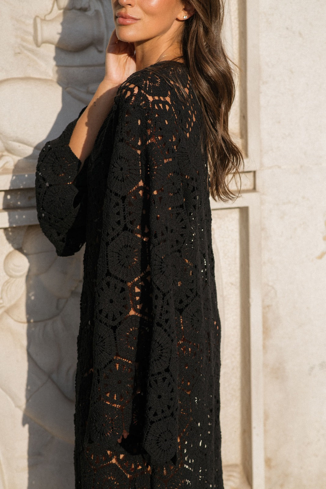 Finley | Long Lace Dress With Elegant Floral Pattern for Women
