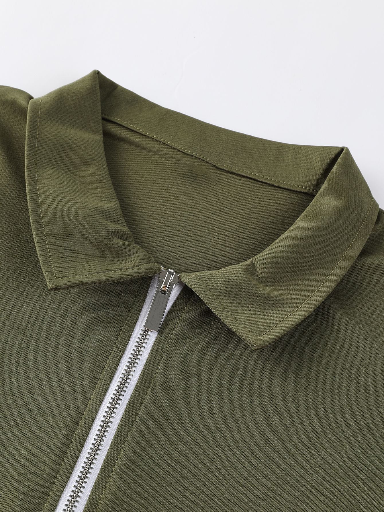 Men’s Zip-Up Polo Shirt