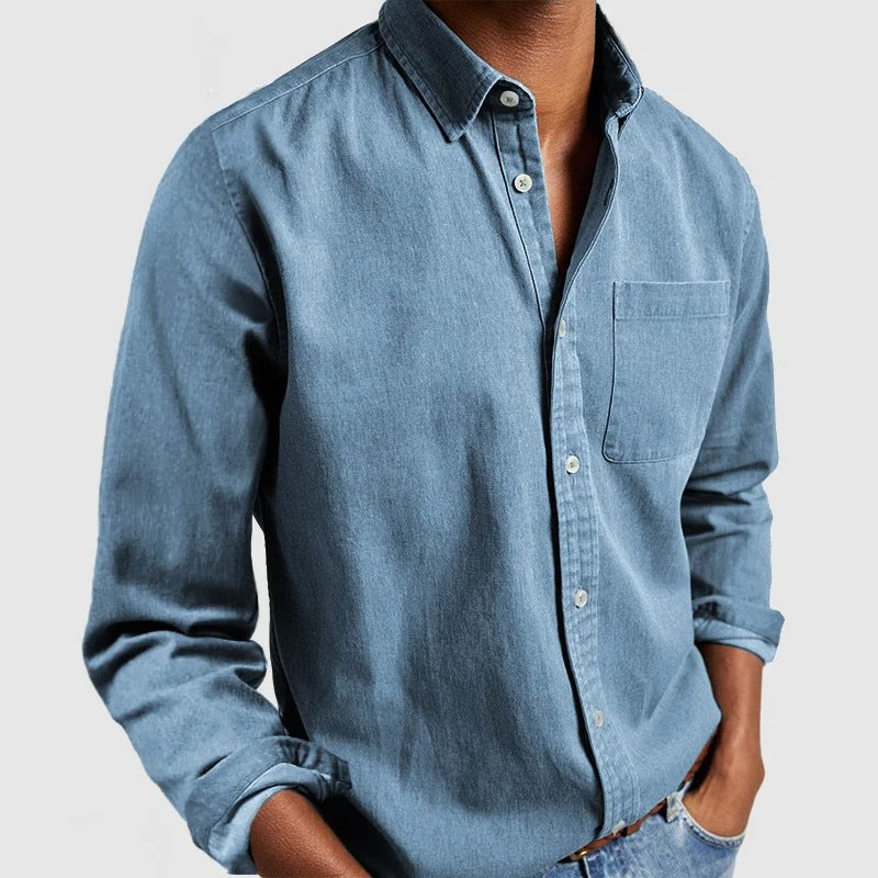 Men’s Casual Long Sleeve Cotton Shirt
