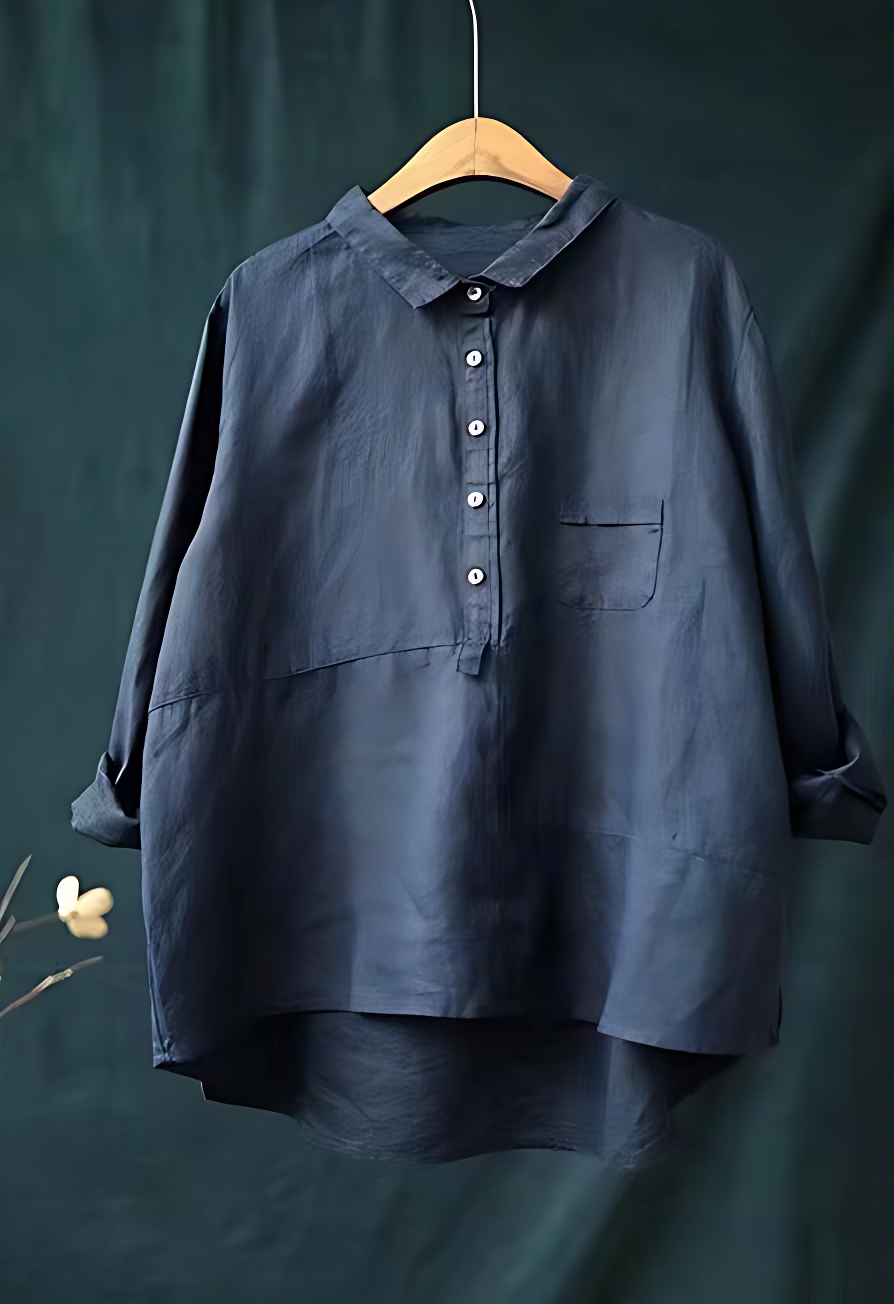 Boho-Chic Linen Shirt for Women