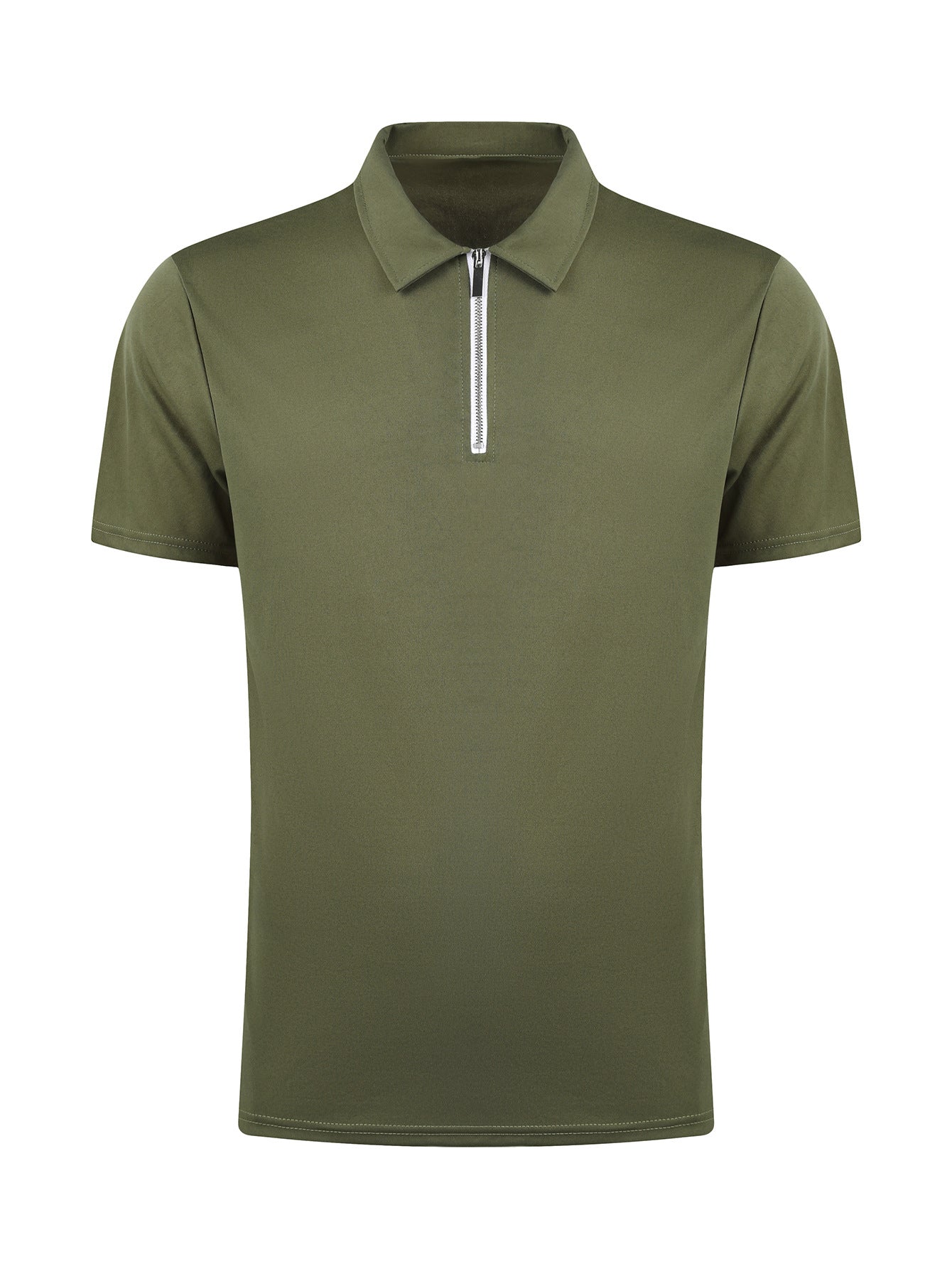 Men’s Zip-Up Polo Shirt