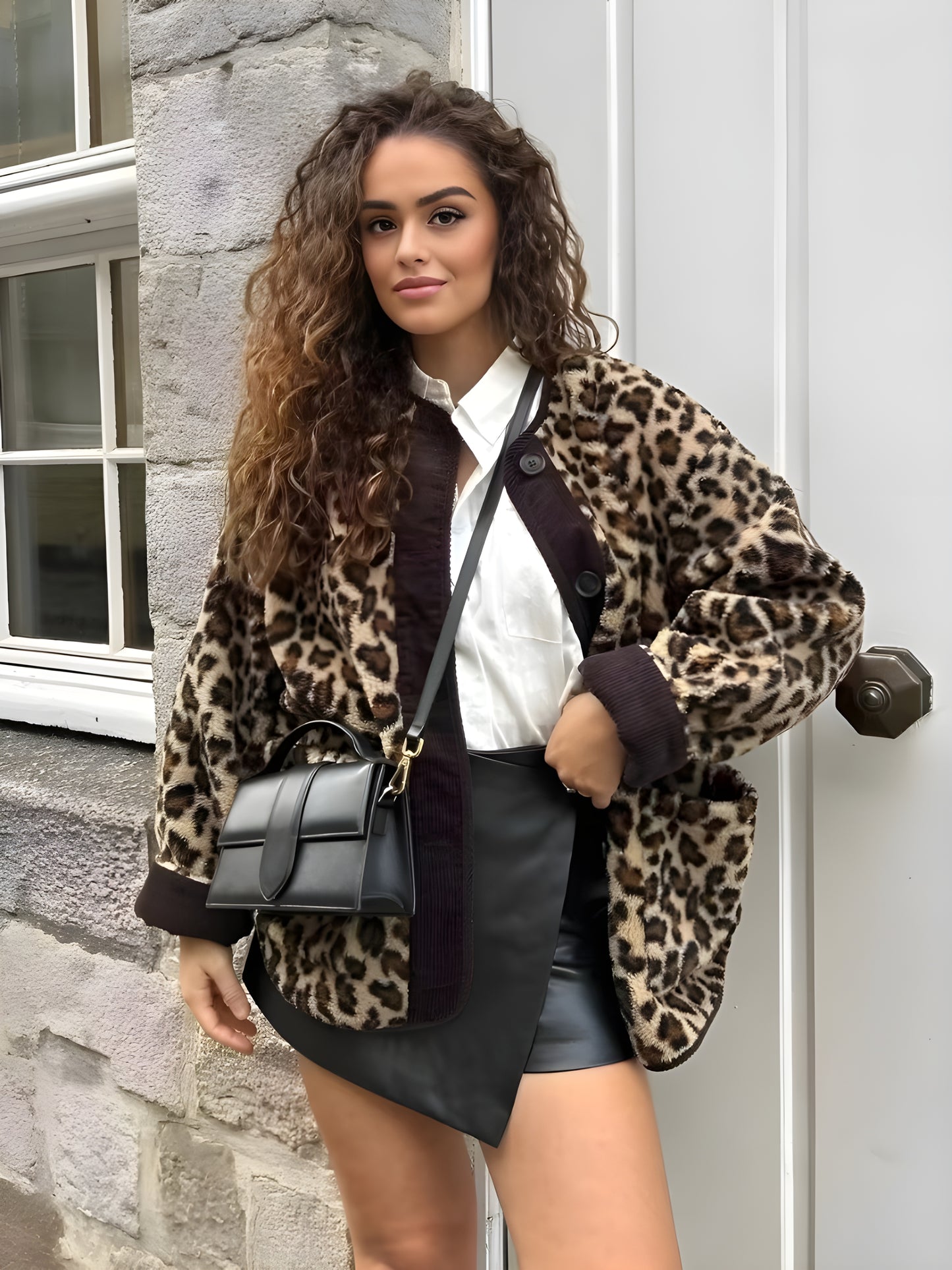 Women’s Cozy Chic Leopard Cardigan