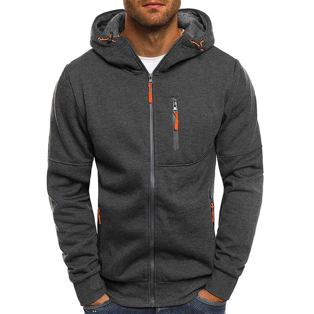 Jacks | Men's Zip-Up Hooded Sweater with Practical Design