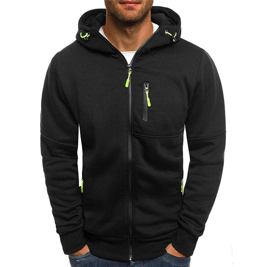 Jacks | Men's Zip-Up Hooded Sweater with Practical Design