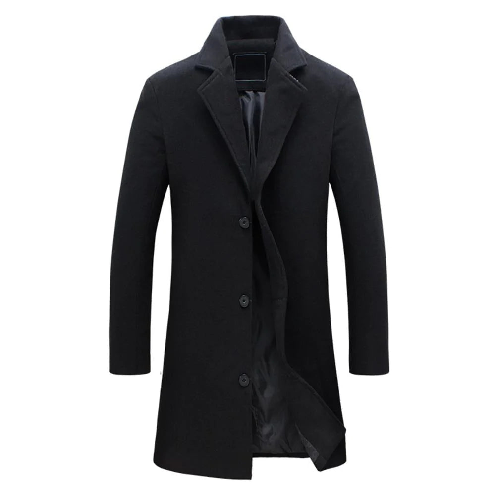 Agam | Elegant Long Winter Coat for Men