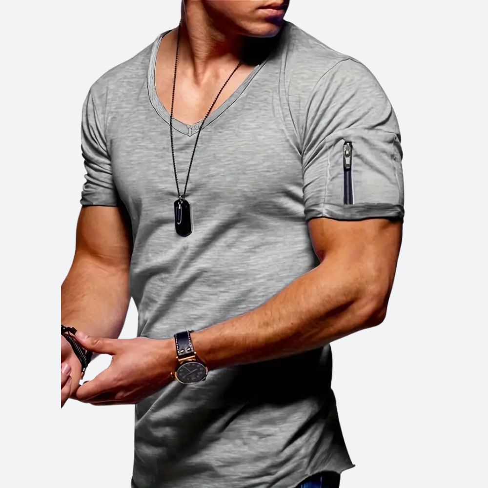 Levie | Stylish V-Neck Casual T-Shirt for Men
