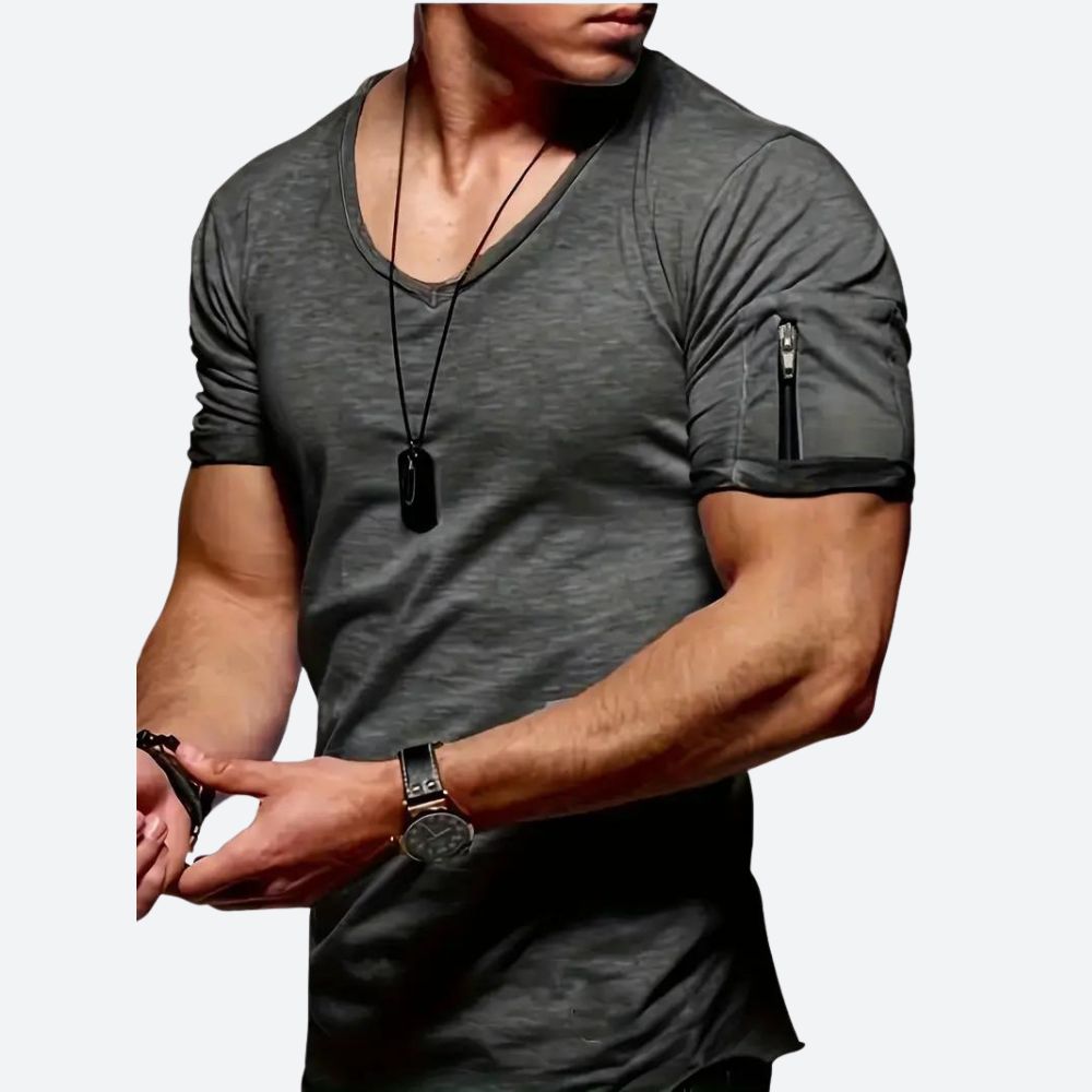 Levie | Stylish V-Neck Casual T-Shirt for Men