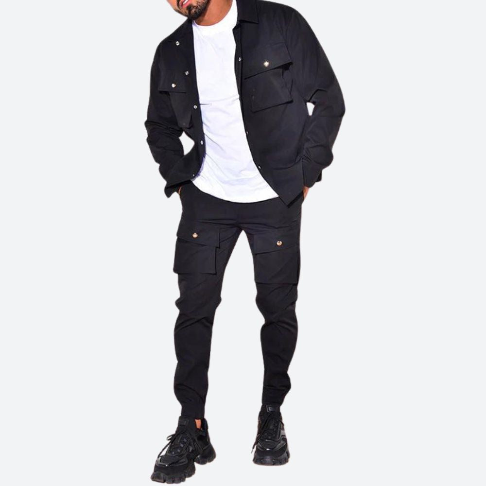 Merick | Stylish Two-Piece Cargo Set for Men