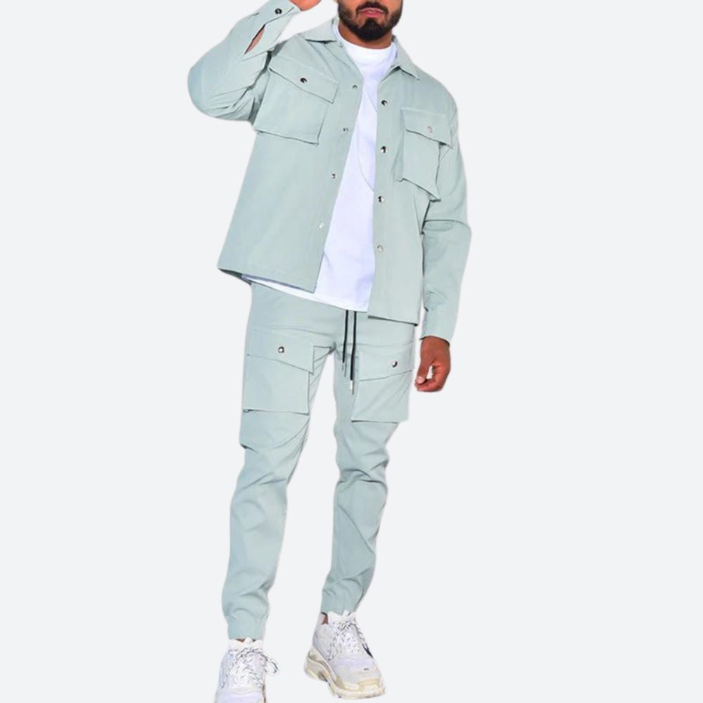 Merick | Stylish Two-Piece Cargo Set for Men