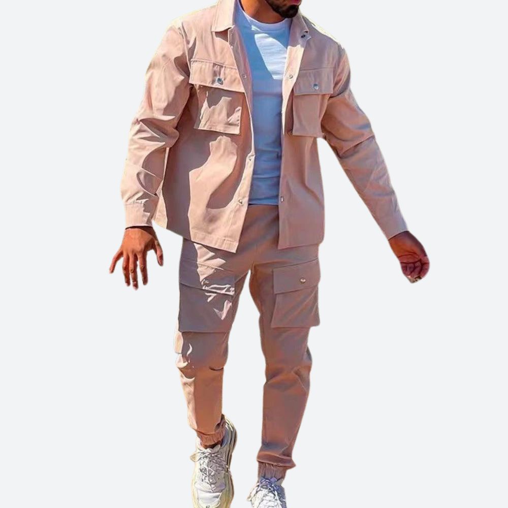 Merick | Stylish Two-Piece Cargo Set for Men